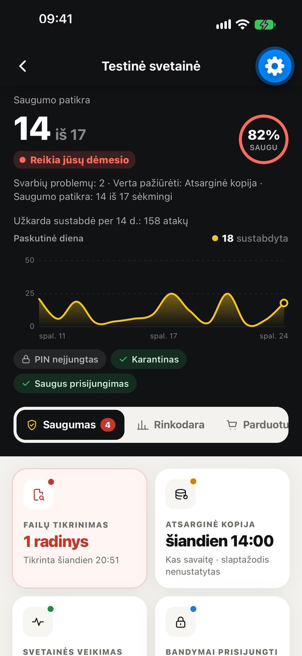 Programėlė „Elegance“ telefone