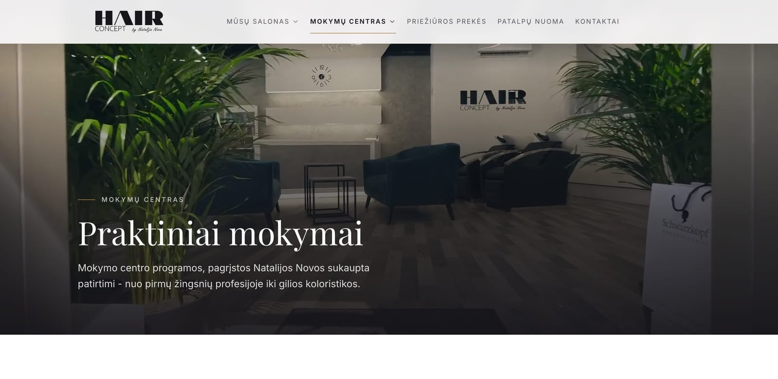 Mokymų centras: grupės su datomis ir laisvomis vietomis